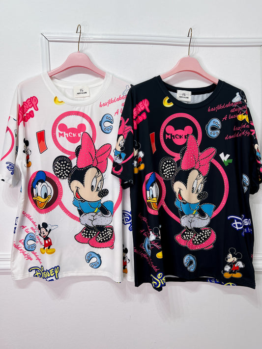 Camiseta Minnie Strass Premium -Talla Unica- REF:22080