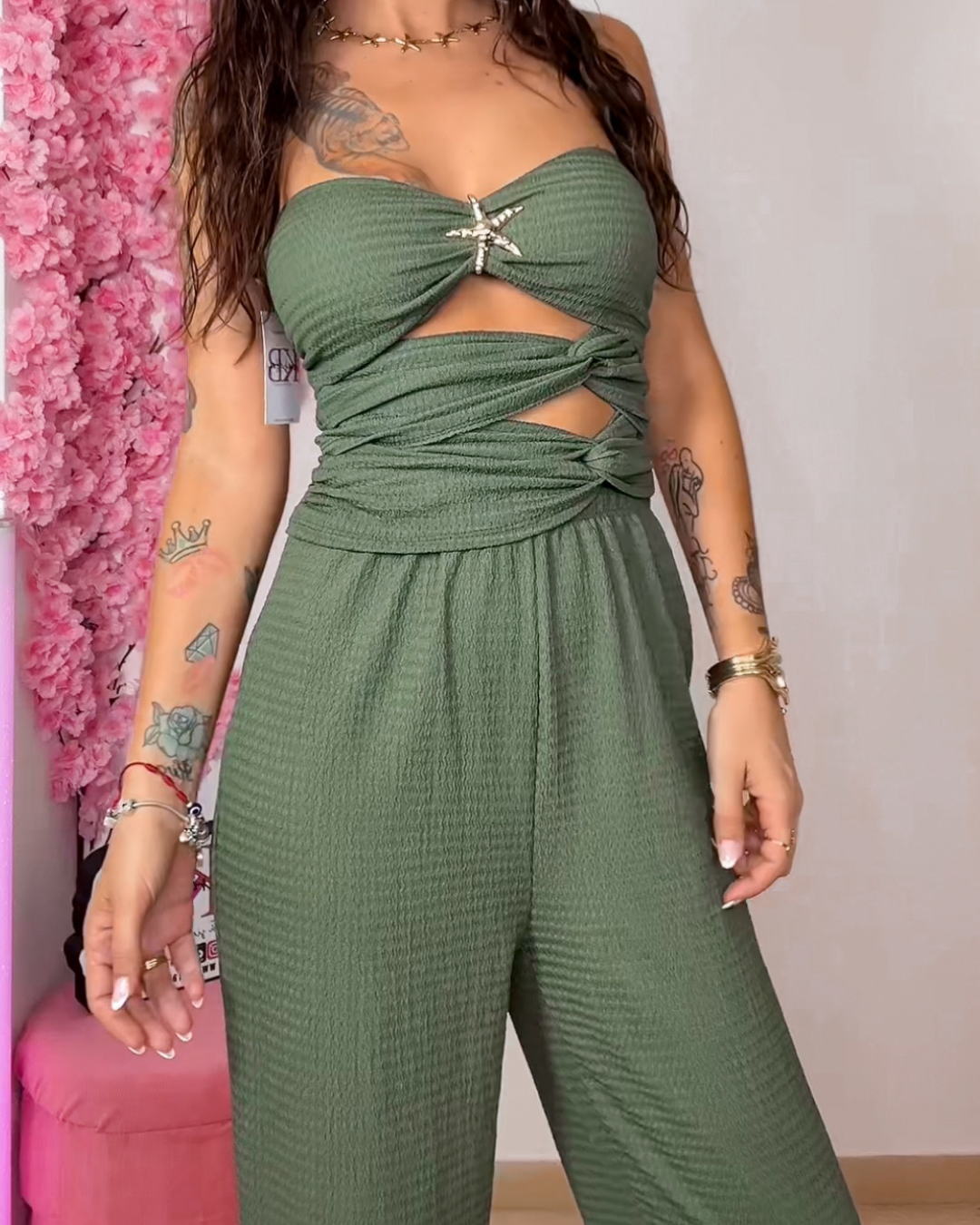 Conjunto Estrella Verde -Talla Unica- REF:10618E