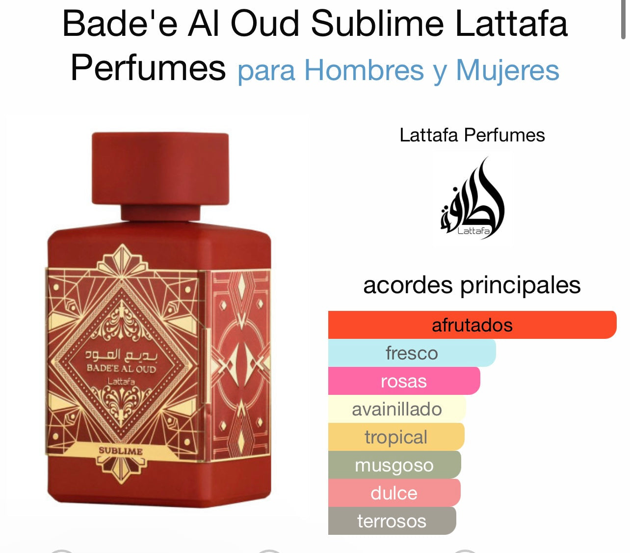 Badee Al Oud Sublime Lattafa