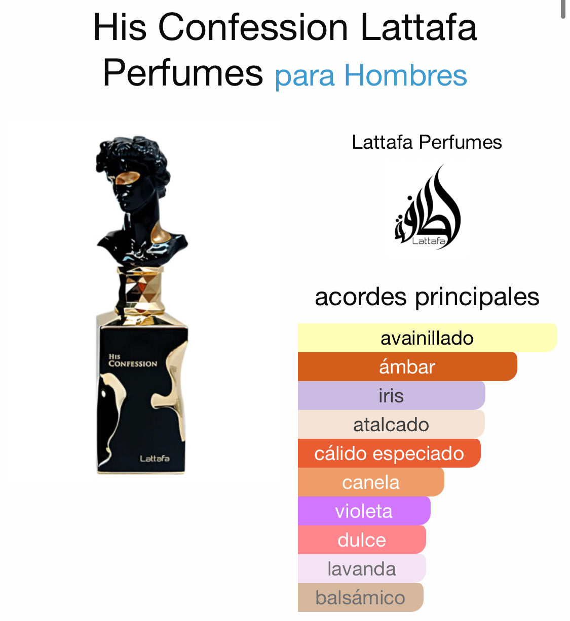 His Confession Lattafa