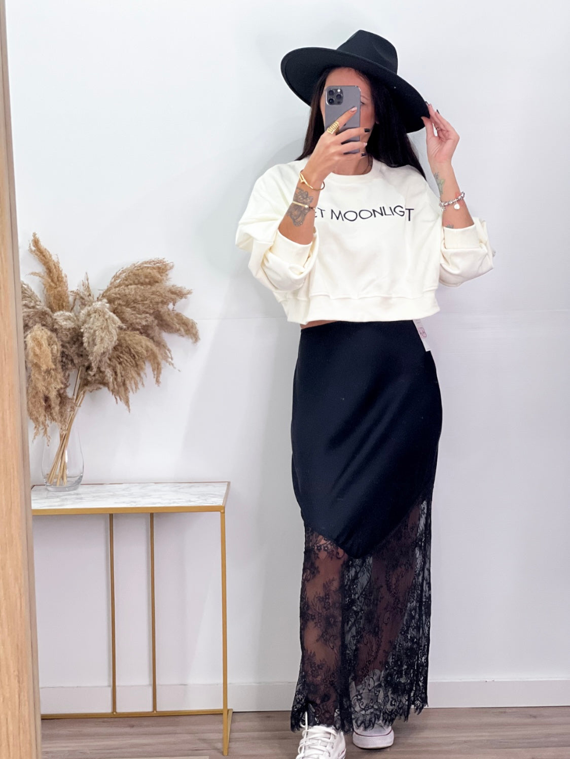 Falda Fabia Negra •Exclusive• -Talla Unica- REF:390236325ON