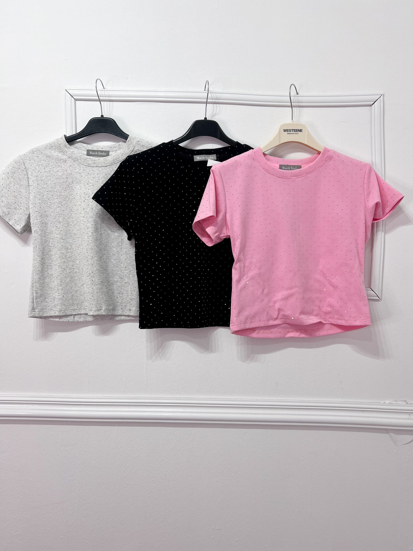 Camiseta Brillo Strass -Talla Unica- REF:60352E