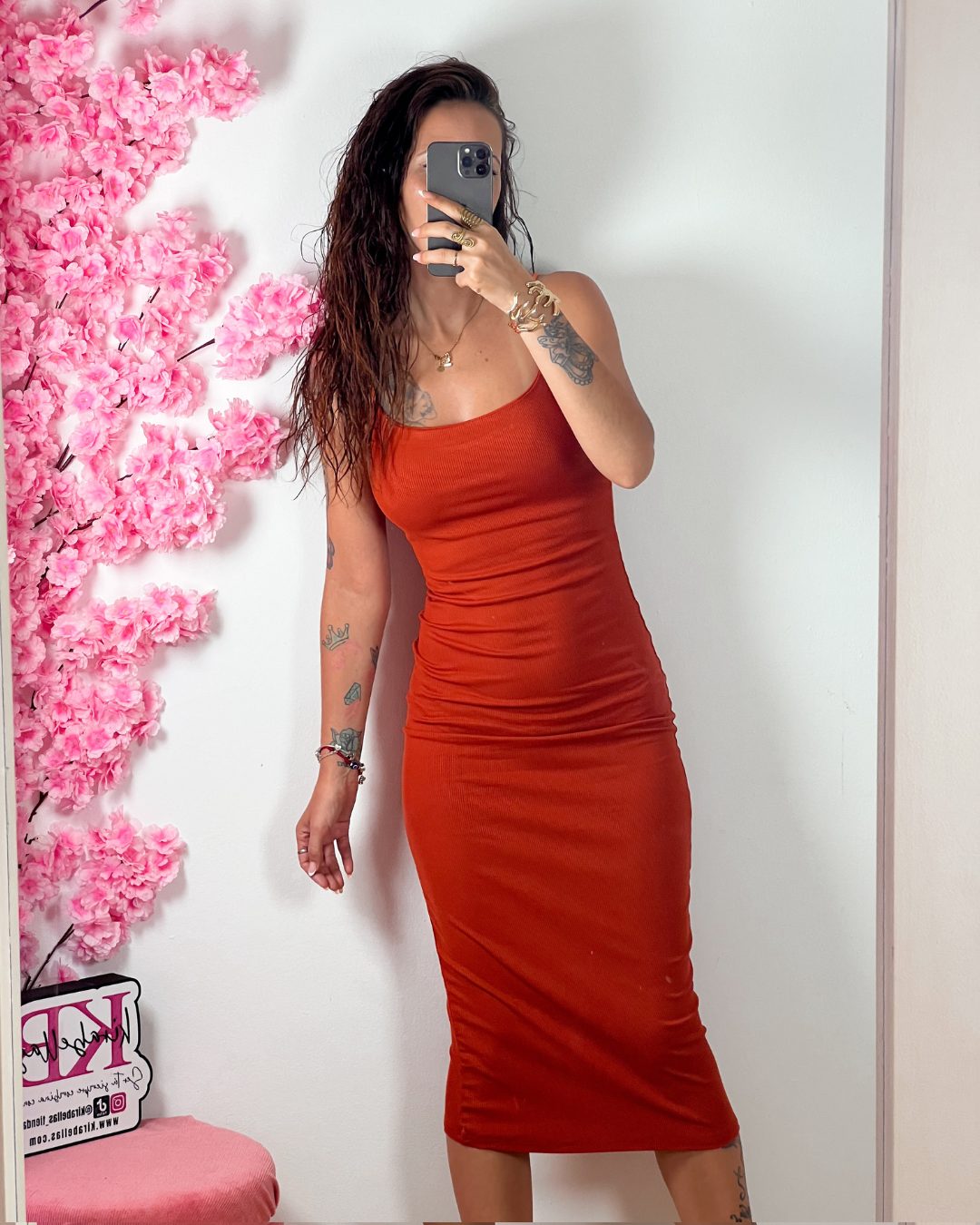 Vestido Básico Canalé -Talla Unica- REF:3389E