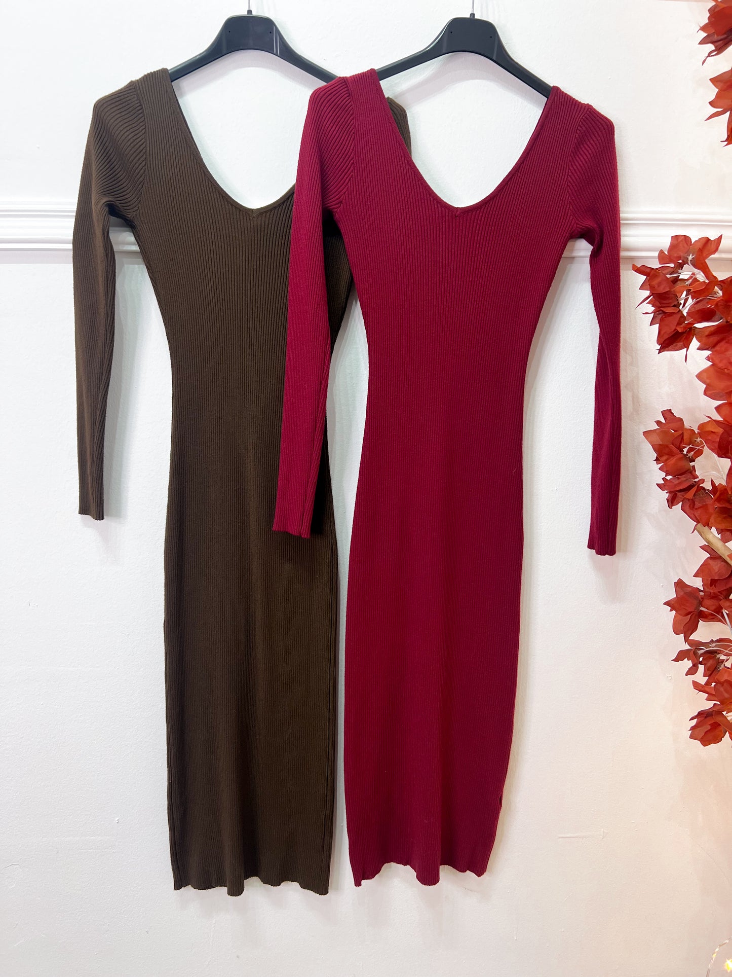 Vestido Midi Punto -Talla Unica- REF:8115E