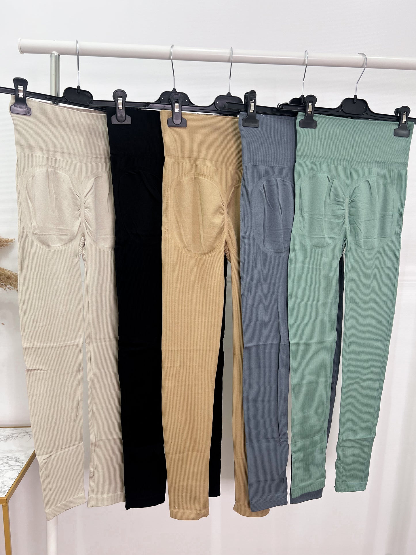 Leggings Punto Canalé -Talla Unica-