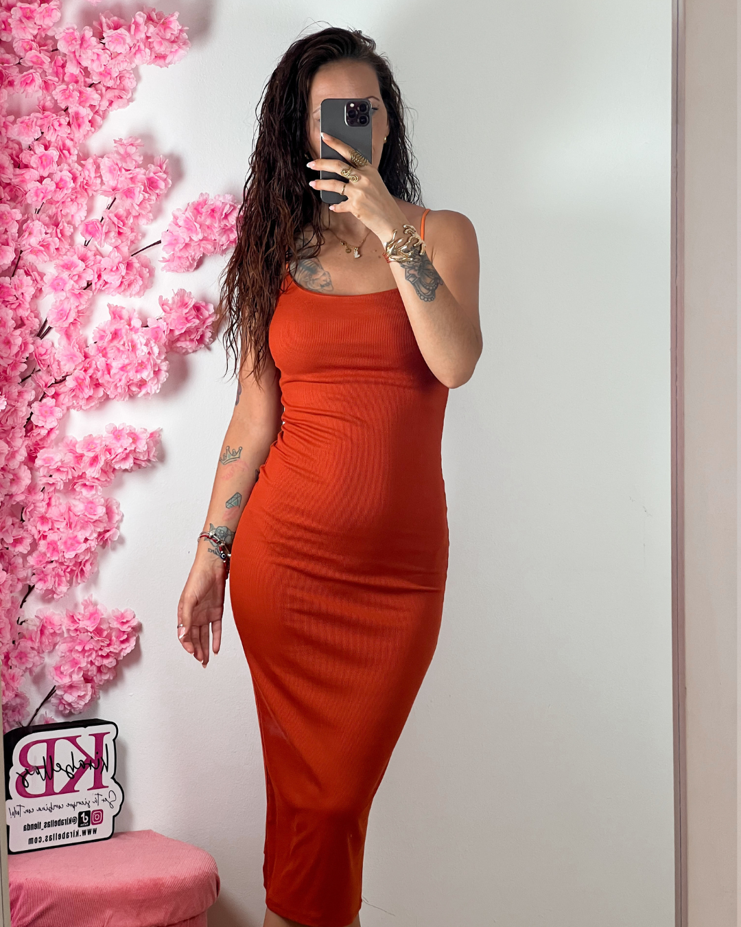 Vestido Básico Canalé -Talla Unica- REF:3389E