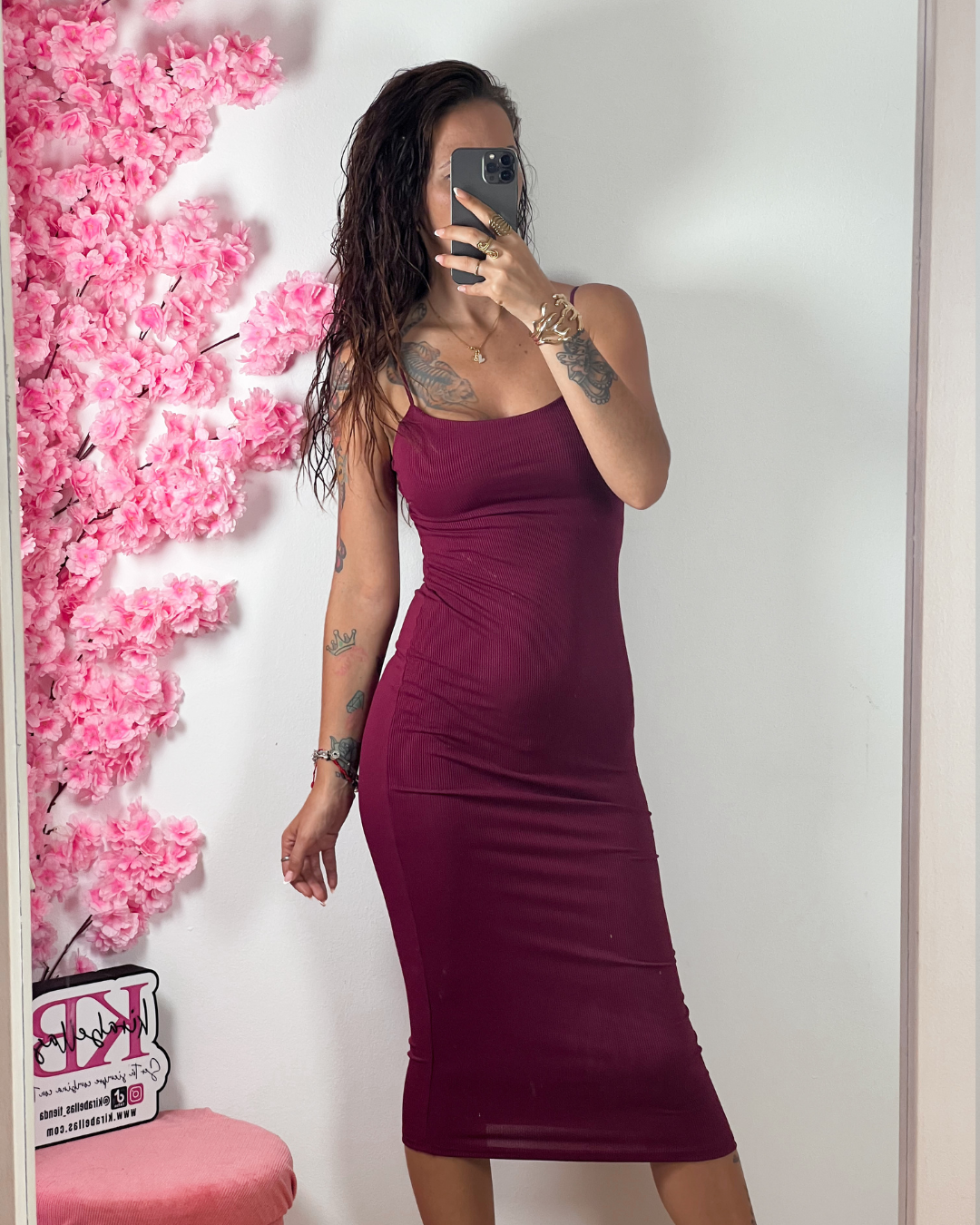 Vestido Básico Canalé -Talla Unica- REF:3389E