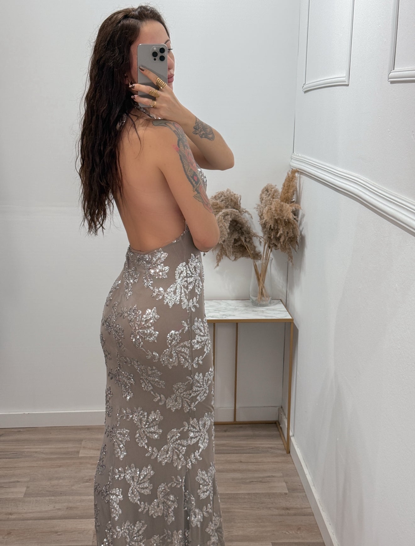 Vestido Giselle Taupe -Talla Unica- REF:27295CH