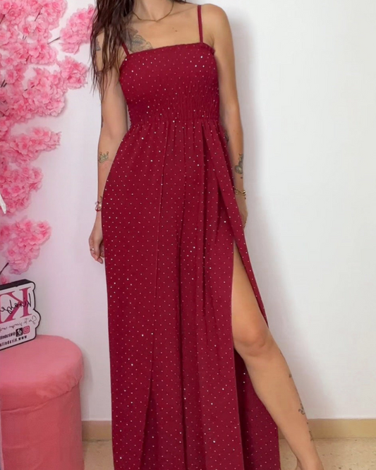 Mono Marsia Strass Burdeos -Talla Unica- REF:31213E