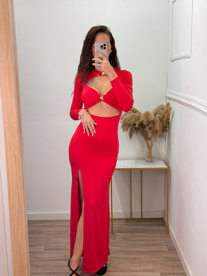 Vestido Jennifer Rojo -Talla Unica- REF:25742CH