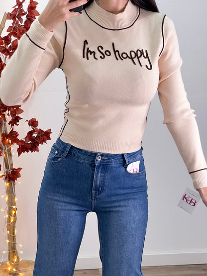 Jersey Happy Beige -Talla Unica- REF:93615R