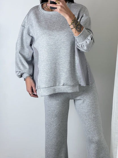 Pantalón Chandal Flare Gris -Talla Unica- REF:110803E