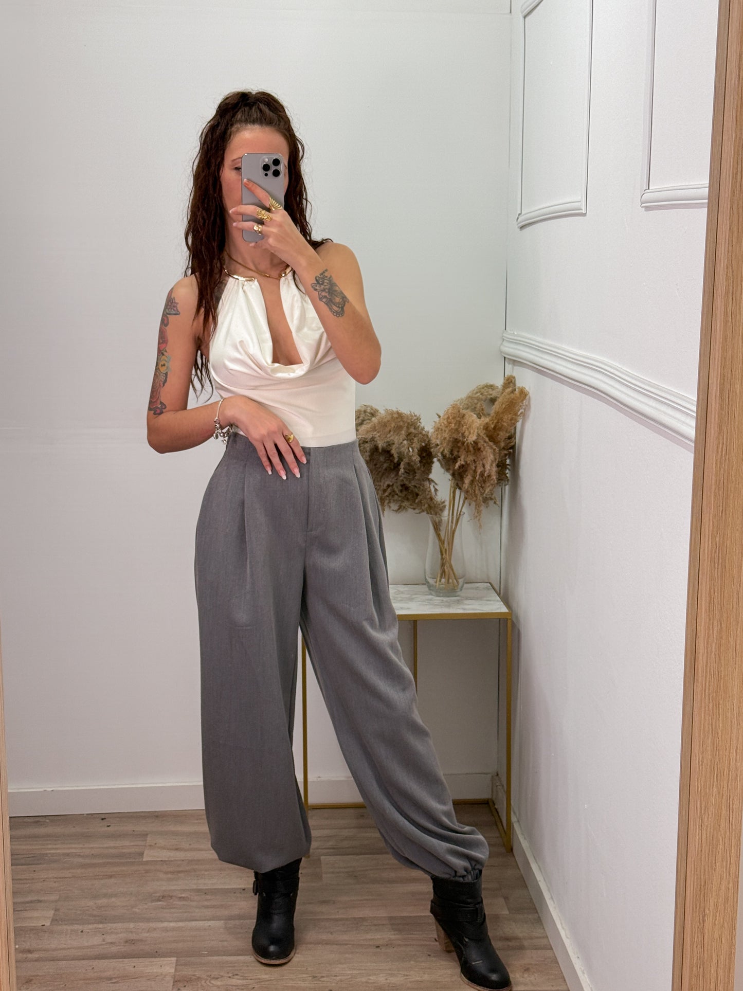 Pantalón Adara Gris -Talla Unica- REF:19588E