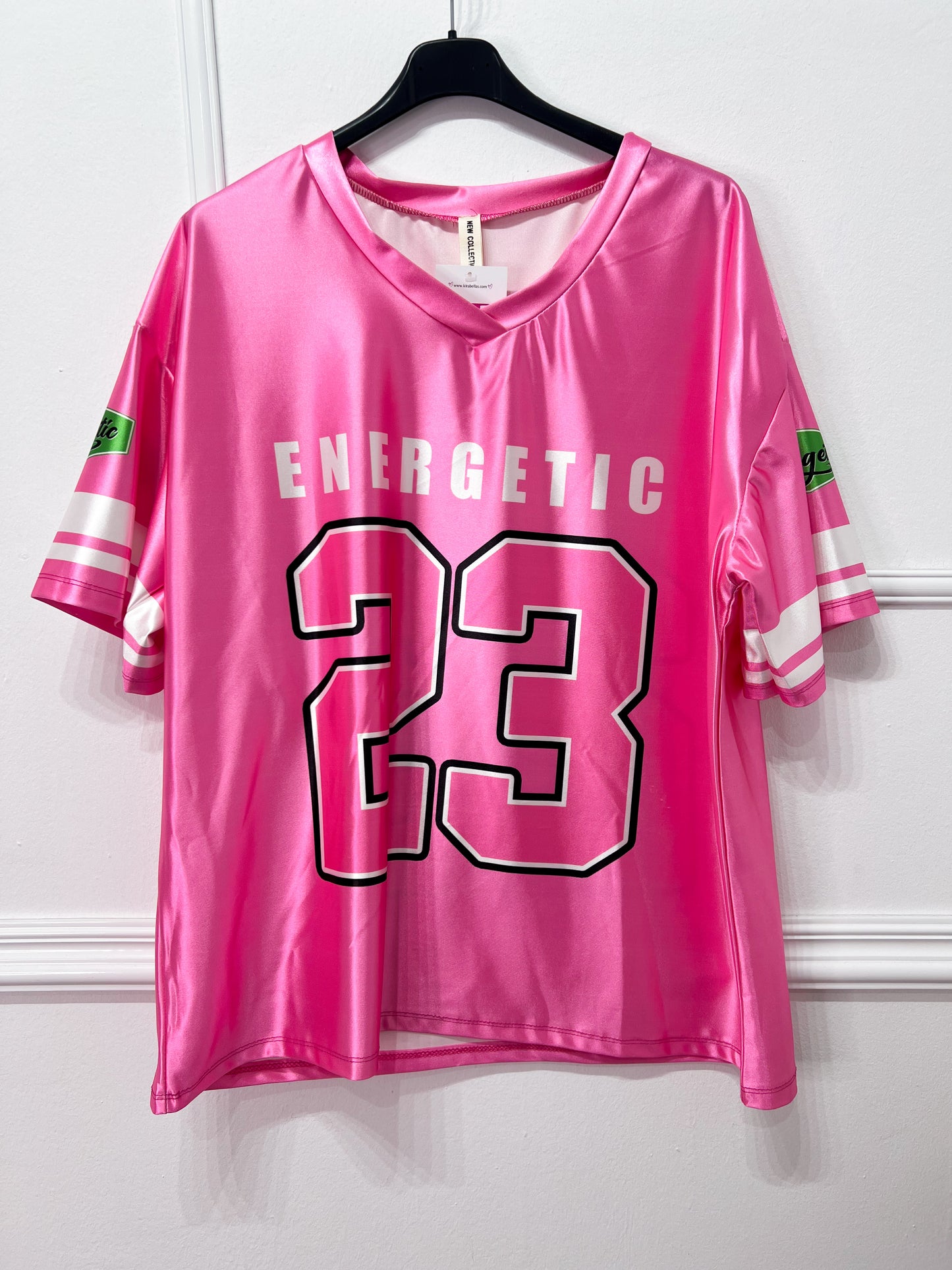 Camiseta Energetic Rosa Oversize -Talla Unica-REF:10948LD
