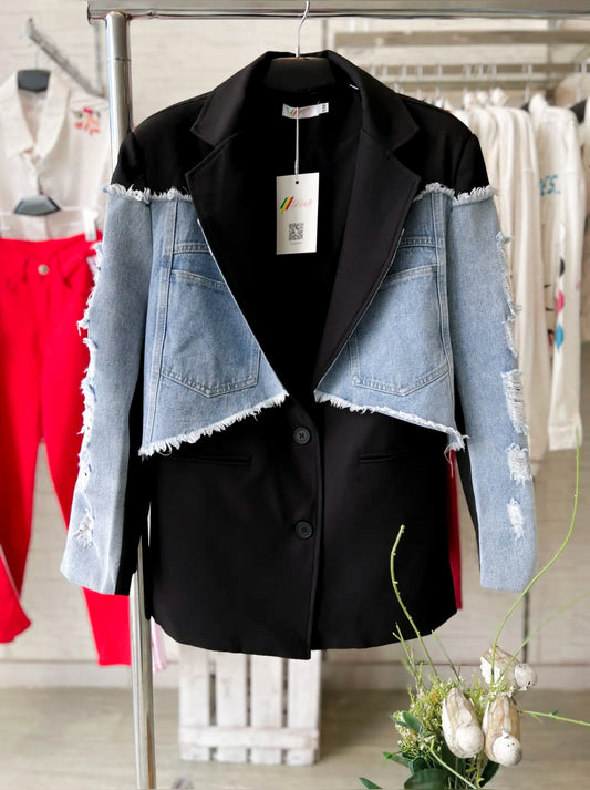 Americana Negra Denim •Exclusive• REF:628L