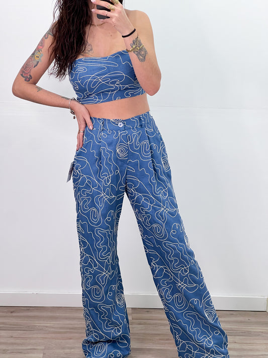 Conjunto Tessa Azul Vaquero -Talla Unica- REF:40675CH