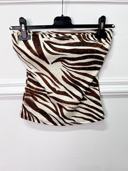 Top Banda Sauvage Strass -Talla Unica- REF:10736CH