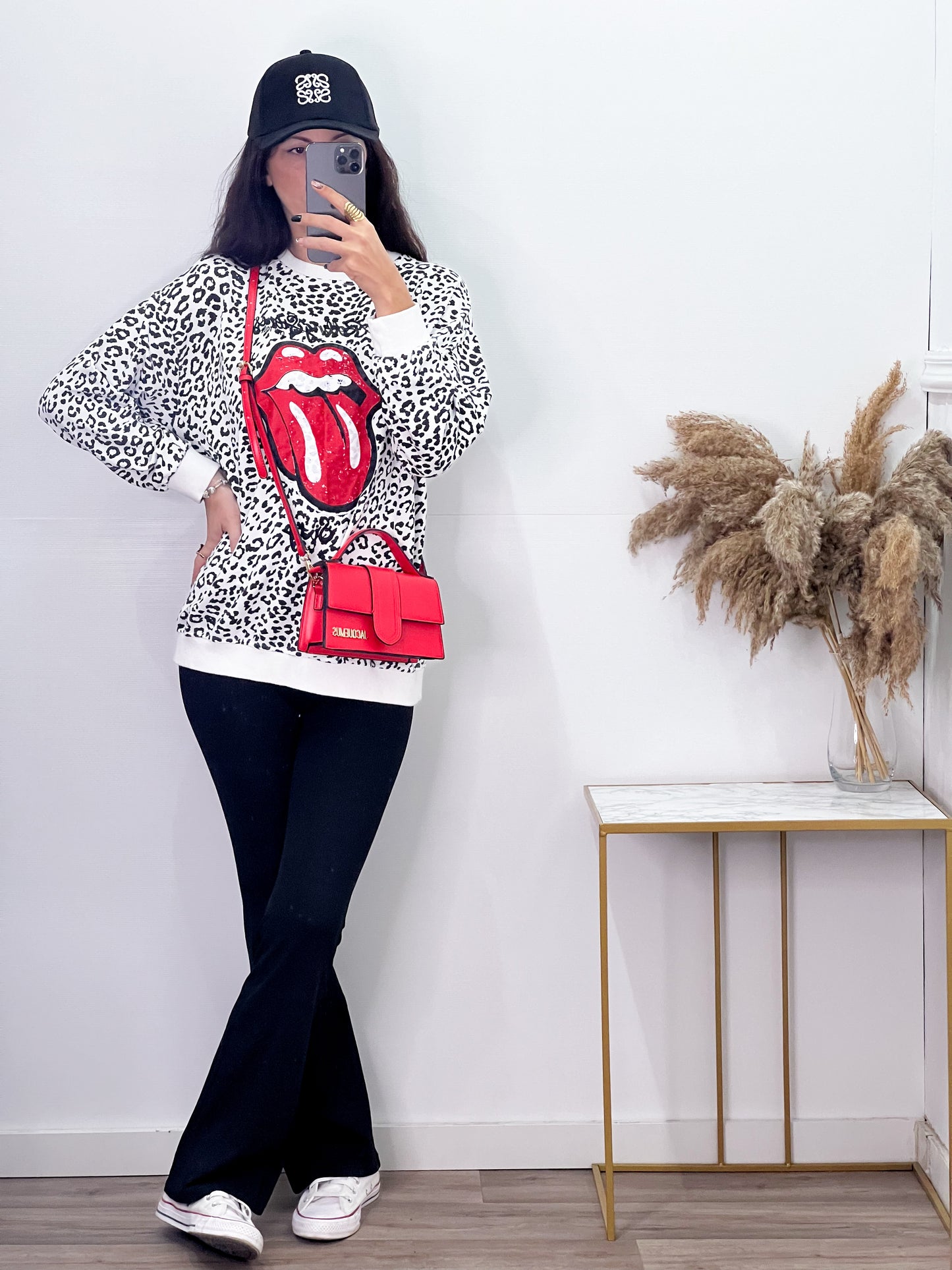 Sudadera Print Rolling Blanca -Talla Unica- REF:90041CB