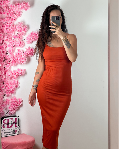 Vestido Básico Canalé -Talla Unica- REF:3389E