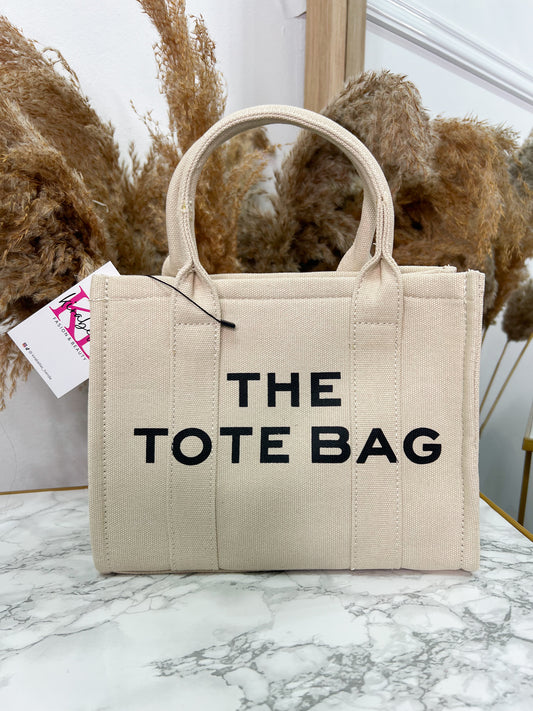 Bolso Tote Bag Pequeño Beige